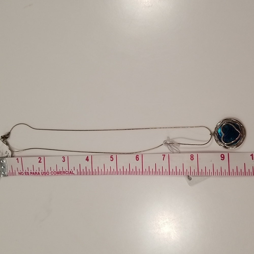 Shablool Sterling 925 Paua Shell Necklace - Picture 2 of 6